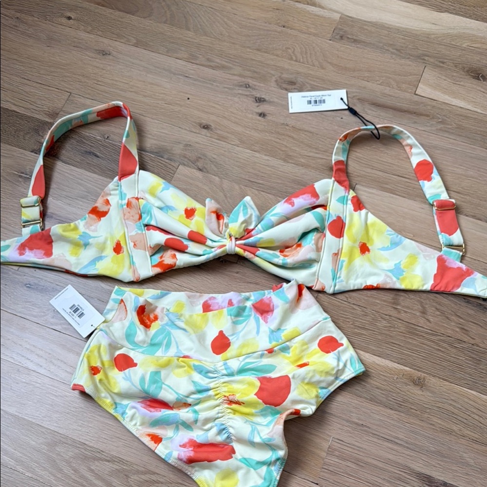Montce Red and Yellow Bikini Set Vibrant Swimwear